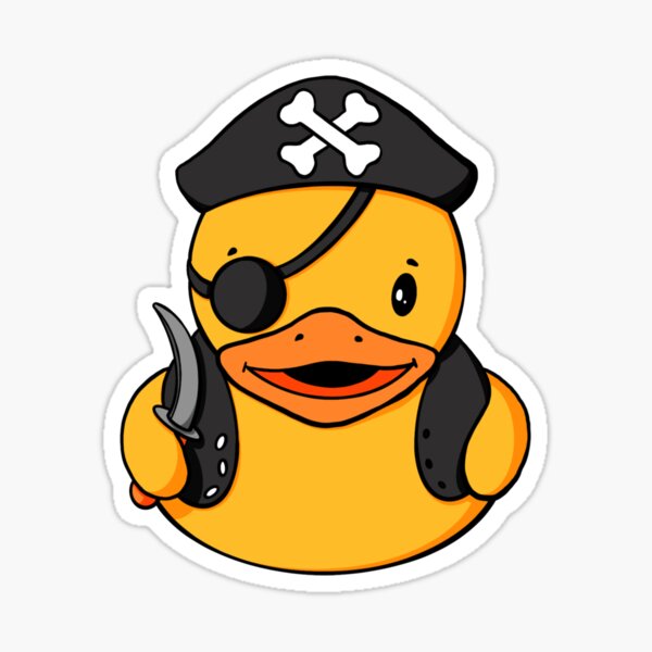 Pirate Duck Jolly Roger Flag Nautical Waterfowl Du T-Shirt