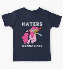 Pinkie Pie haters gonna hate with Text Kids Tee