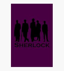 Sherlock Cast Silhouette Poster Photographic Print