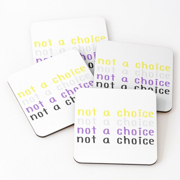 Item preview, Not a Choice - Nonbinary Pride designed and sold by vakariandesigns.
