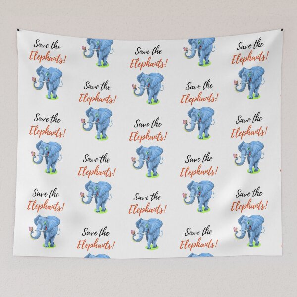 Item preview, Save The Elephants! designed and sold by PinkPandaPress.