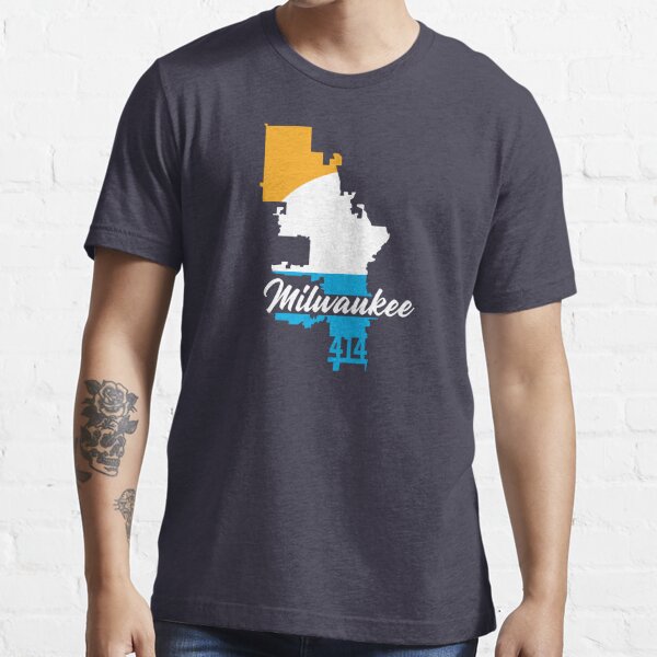 Milwaukee 414 – Flag Essential T-Shirt for Sale by Dan Schrank