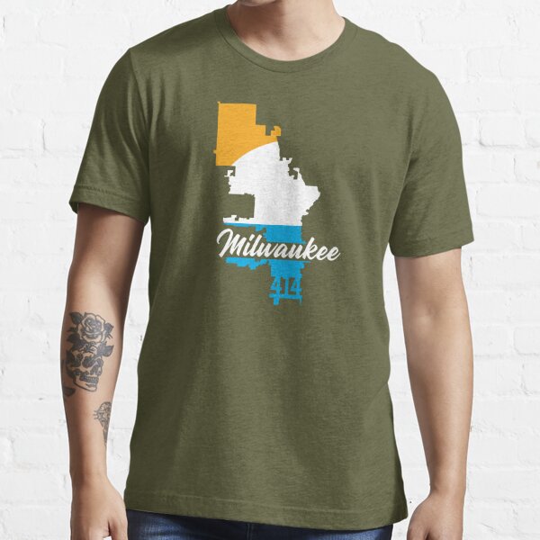 Milwaukee 414 – Flag Essential T-Shirt for Sale by Dan Schrank