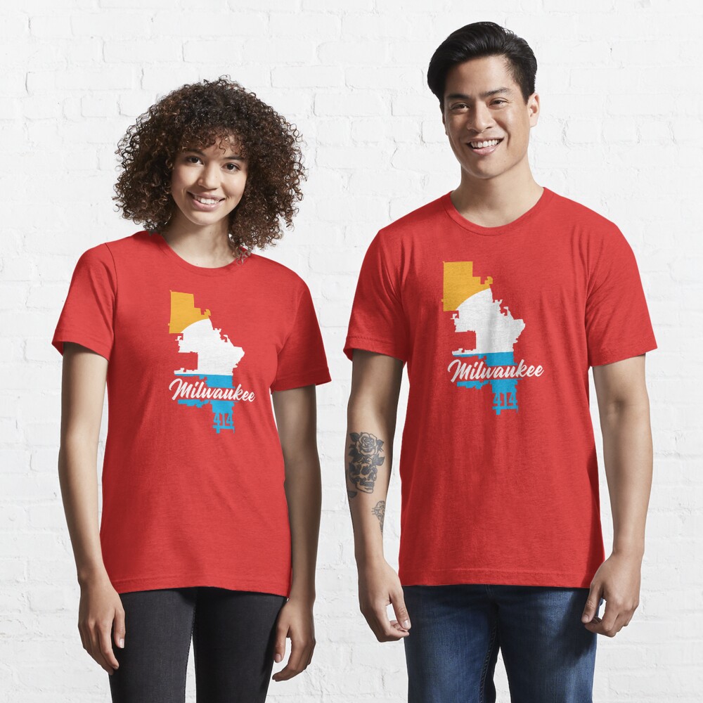 Milwaukee 414 – Flag Essential T-Shirt for Sale by Dan Schrank