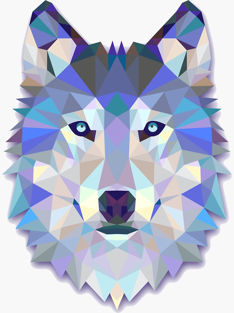 Cool Colorful Wolf by Twosided