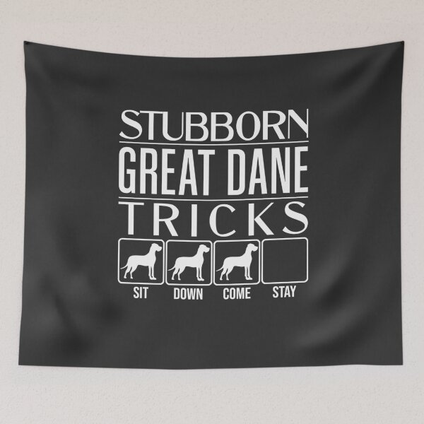 Item preview, Funny Great Dane Design: Stubborn Great Dane Tricks / Stubborn Dog Tricks, funny gift idea designed and sold by HEJAshirts.