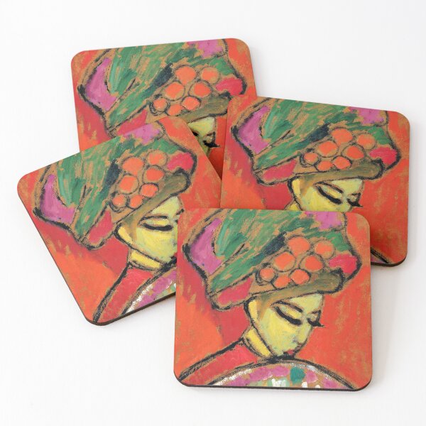 Item preview, Alexej von Jawlensky "Young Girl with a Flowered Hat" 1910 designed and sold by Alexandra Dahl.