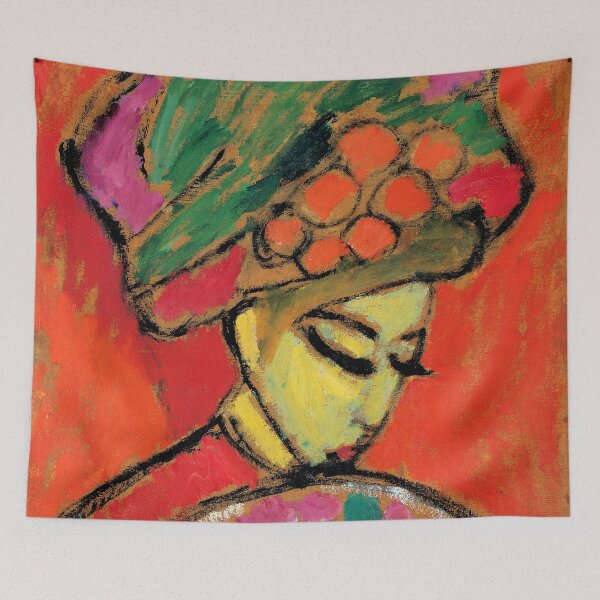 Item preview, Alexej von Jawlensky "Young Girl with a Flowered Hat" 1910 designed and sold by Alexandra Dahl.