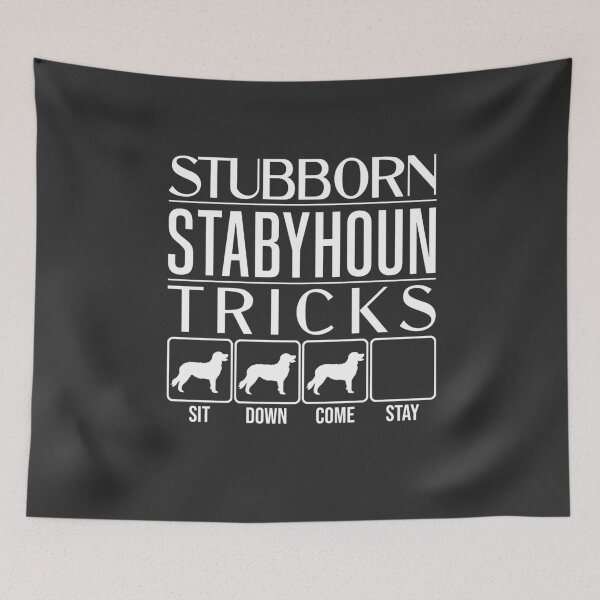 Item preview, Funny Stabyhoun Design: Stubborn Stabyhoun Tricks / Stubborn Dog Tricks, funny gift idea designed and sold by HEJAshirts.
