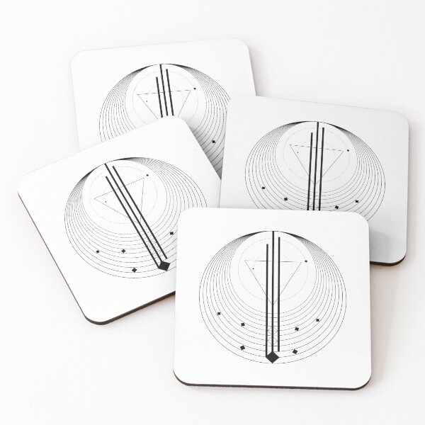 Item preview,  black Minimal Galaxy geometry abstract designed and sold by Carolina Salazar.