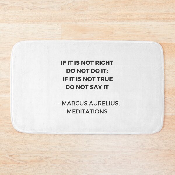 Item preview, Stoic Inspiration Quotes - Marcus Aurelius Meditations - If it is not right do not so it - if it is not true do not say it designed and sold by Inspirationmotivation.