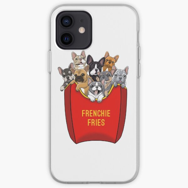 Bulldog Francés Frenchie Fries Funda blanda para iPhone