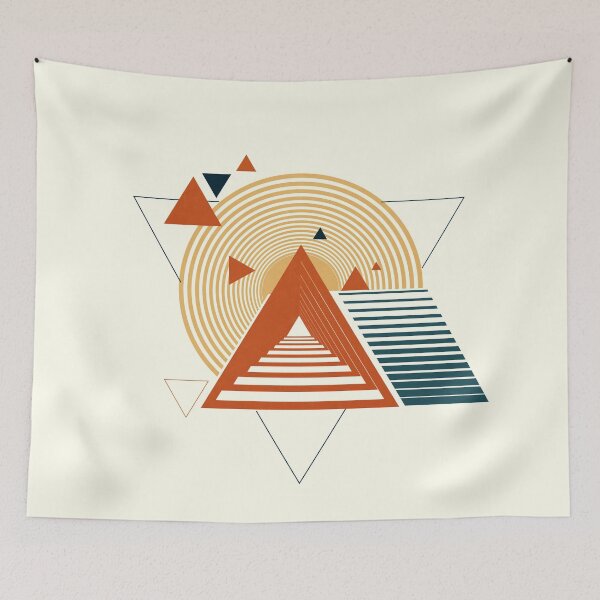 Item preview, Mountain geometric design horizont designed and sold by Carolina Salazar.