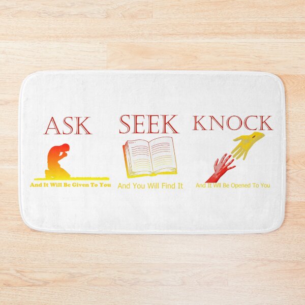 Item preview, Pregúntele a Seek Knock Mathew 7: 7 designed and sold by toddbrooney.