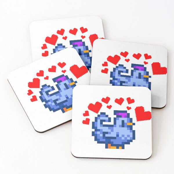 Item preview, blue stardew valley chicken designed and sold by hardfeelings.