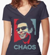 Ian Malcolm 'Chaos' T-Shirt Women's Fitted V-Neck T-Shirt