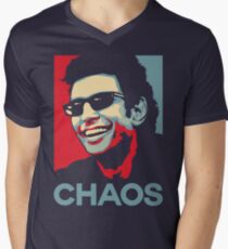 Ian Malcolm 'Chaos' T-Shirt Men's V-Neck T-Shirt