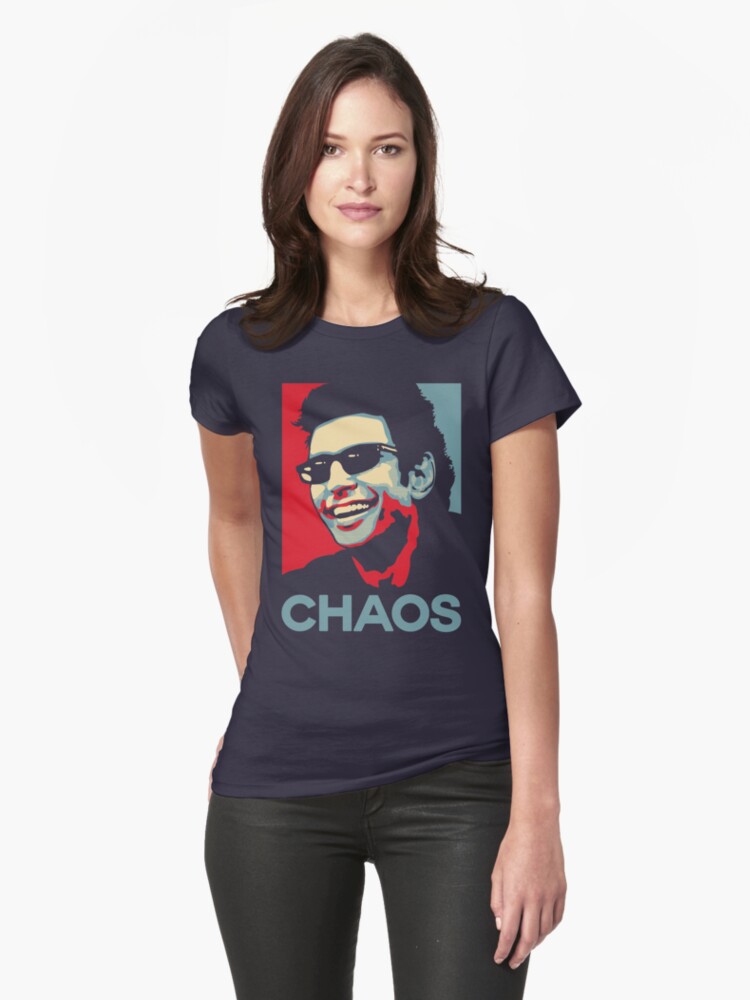 Ian Malcolm Chaos T Shirt Womens Fitted T Shirts By Tabner Redbubble 2198