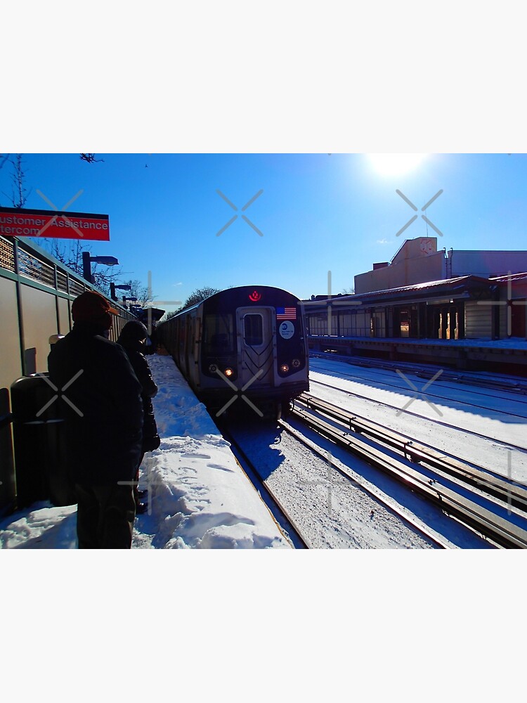 Commuters Waiting For Q Train At Avenue J Brooklyn New York City Greeting Card By Jerrysfocus Redbubble