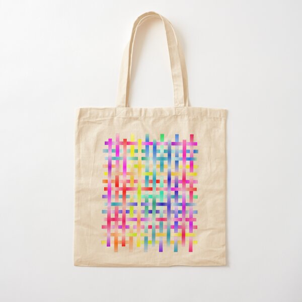 Strips Rainbow Cotton Tote Bag