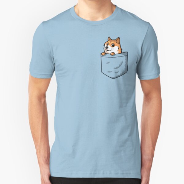 Doge Pocket (Pocket Doge T-Shirt) Slim Fit T-Shirt