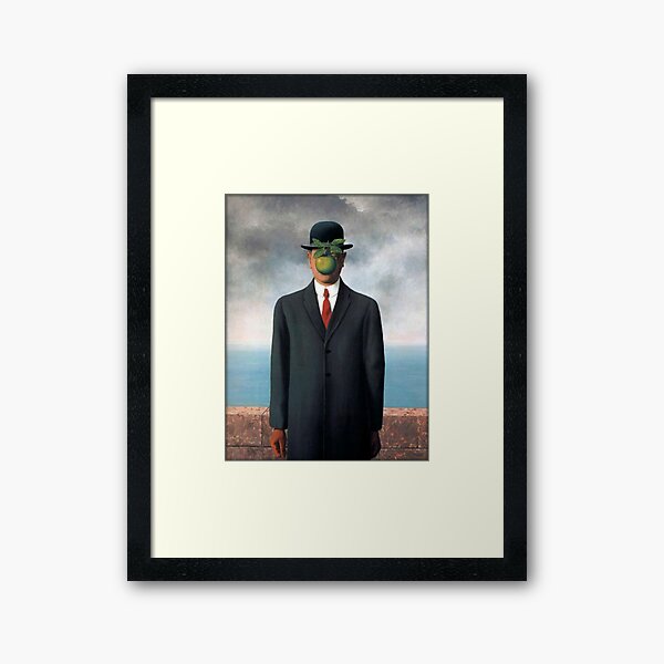 René Magritte - The Son of Man Framed Art Print