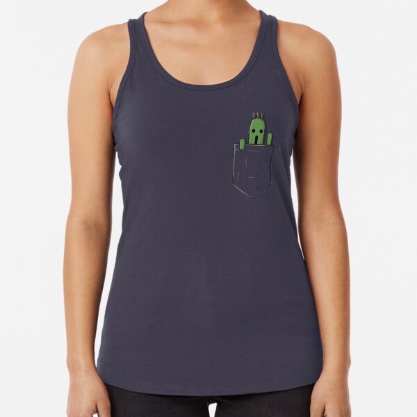 Little Pocket Cactuar Racerback Tank Top