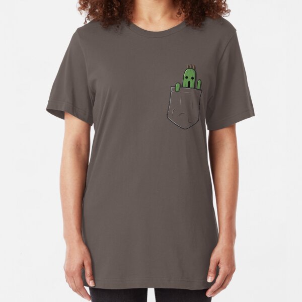 Little Pocket Cactuar Slim Fit T-Shirt