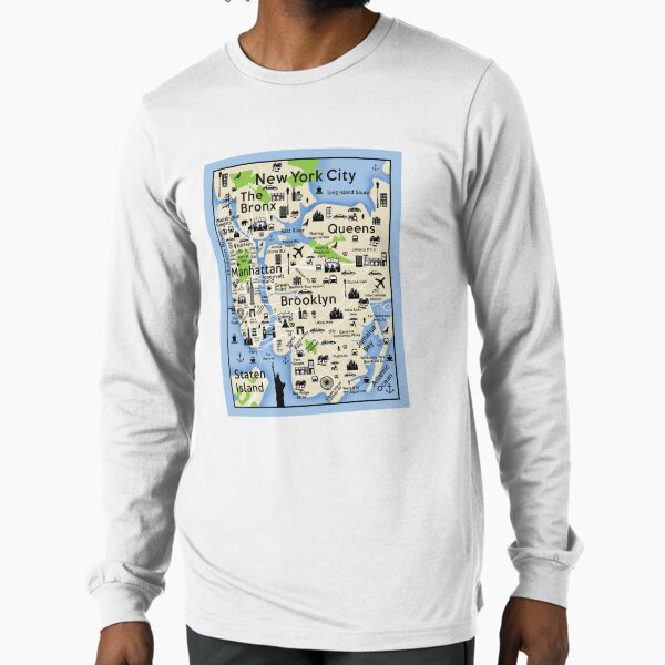T-shirt New York City Homme – Avan T – Brooklyn Queens Staten Island Bronx – Taille XL