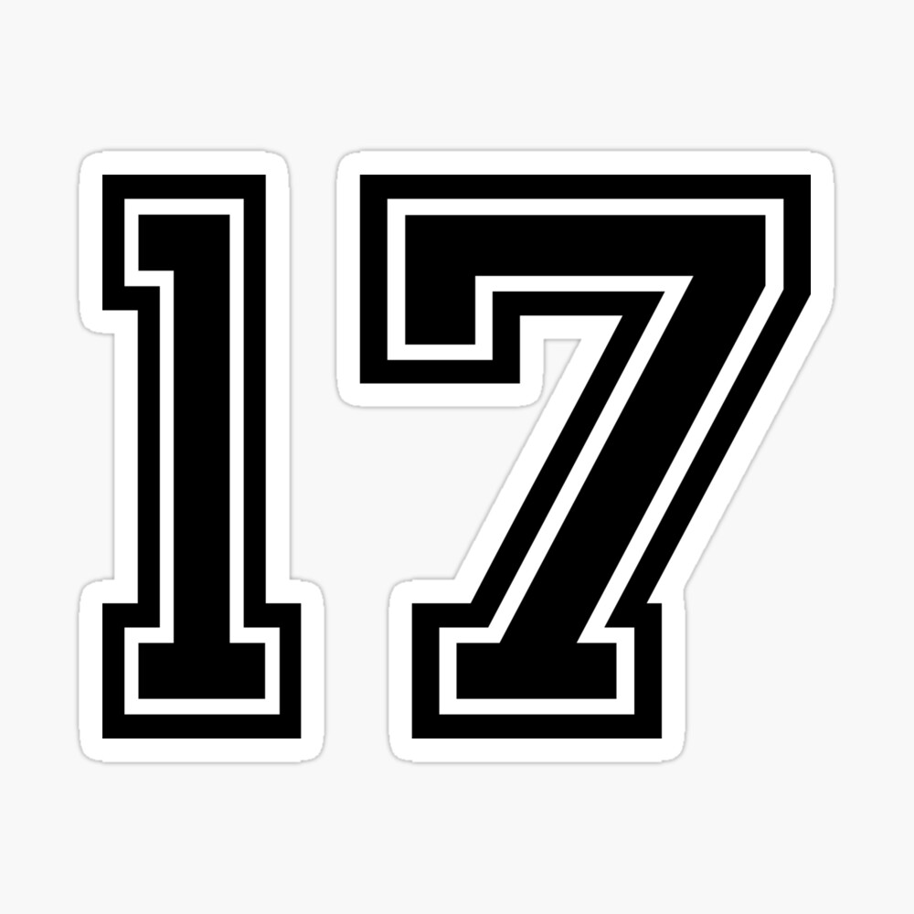 number 17 black
