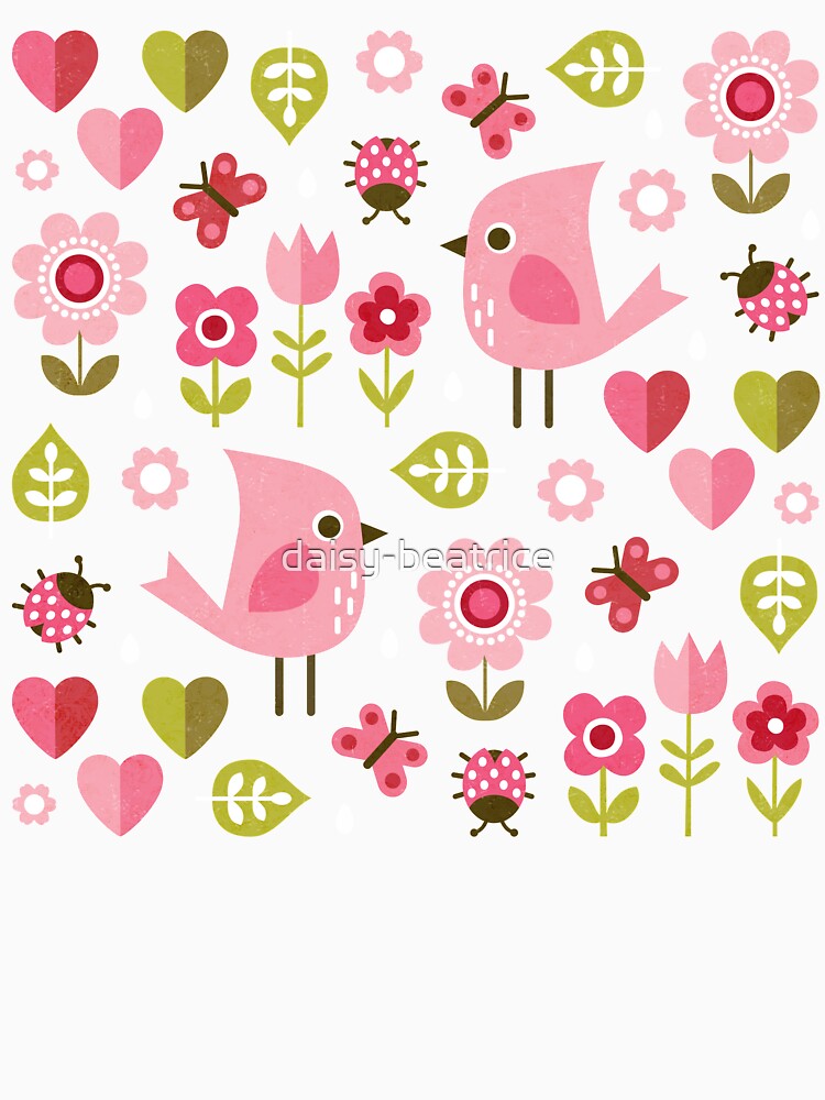 Thumbnail 3 of 3, Fitted T-Shirt, Jardin de l'Amour designed and sold by daisy-beatrice.