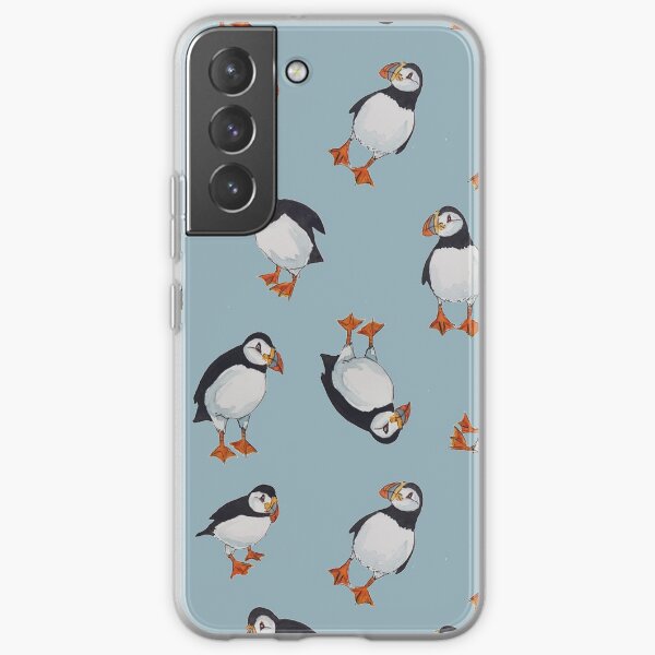 Perfectly Perfect Puffins! Samsung Galaxy Soft Case