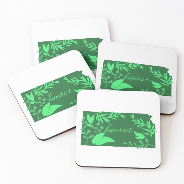 Item preview, Green Leaves Forest Garden State of Kansas white background designed and sold by Ella's  Doodles And Designs.