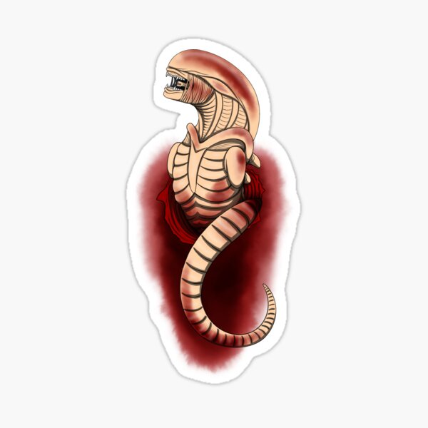 Aliens Chestburster Facehugger Funny Stickers Redbubble