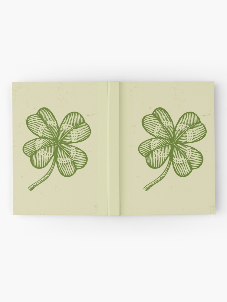 Alternate view of Vintage lucky clover Hardcover Journal