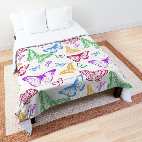 Colorful Butterflies Comforter