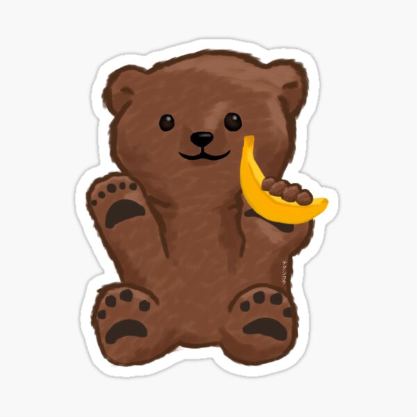 Banana Bear Sticker