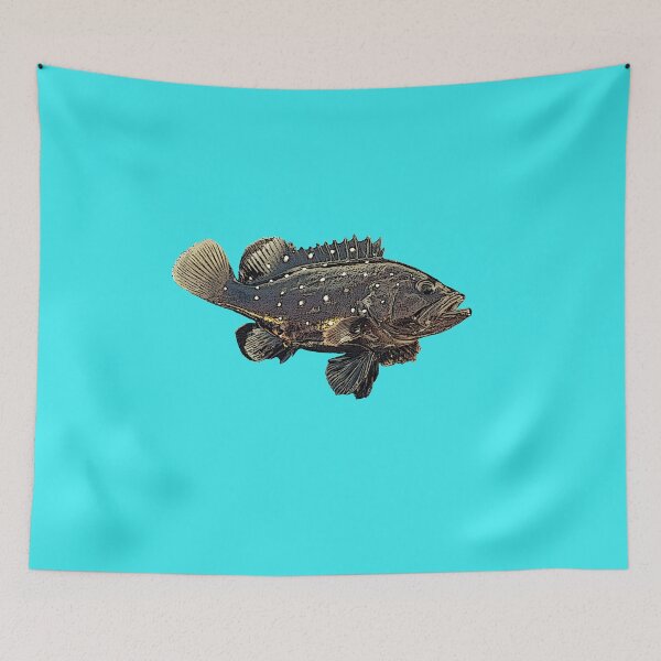 Item preview, Snowy Grouper Color Print designed and sold by designsasstultd.