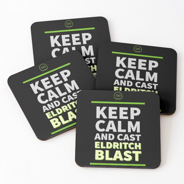 Item preview, Warlocks keep calm and cast eldritch blast designed and sold by Figmenter.