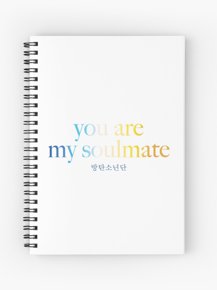 Bts Friends Map Of The Soul 7 You Are My Soulmate Spiral Notebook By Ehelmick Redbubble