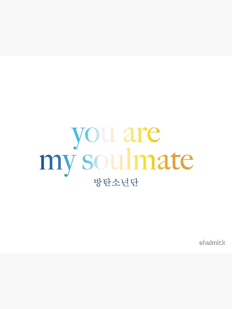 Bts Friends Map Of The Soul 7 You Are My Soulmate Postcard By Ehelmick Redbubble