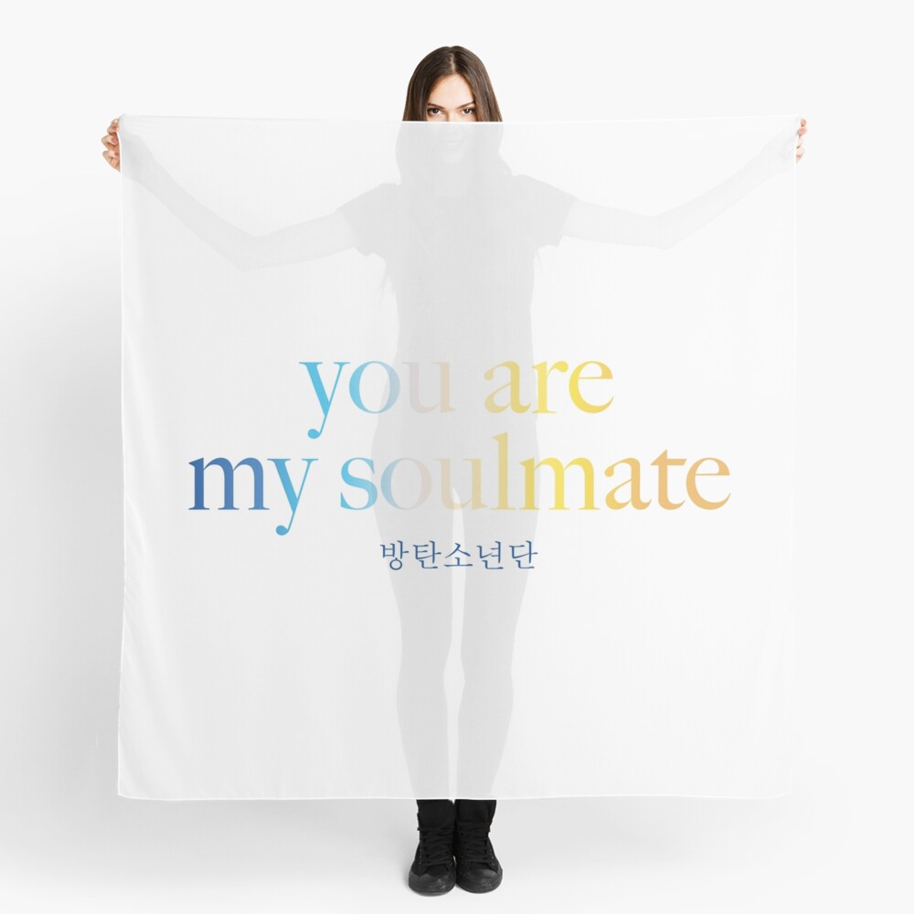 Bts Friends Map Of The Soul 7 You Are My Soulmate Scarf By Ehelmick Redbubble