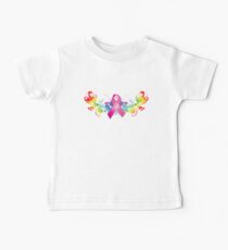 Breast Cancer Awareness Rainbow Baby Tee