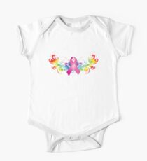 Breast Cancer Awareness Rainbow One Piece - Short Sleeve