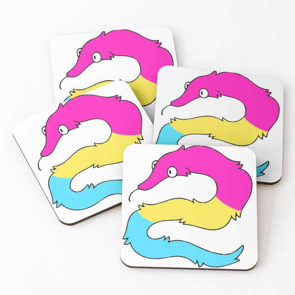 Item preview, pansexual pride worm on a string designed and sold by ellalune.