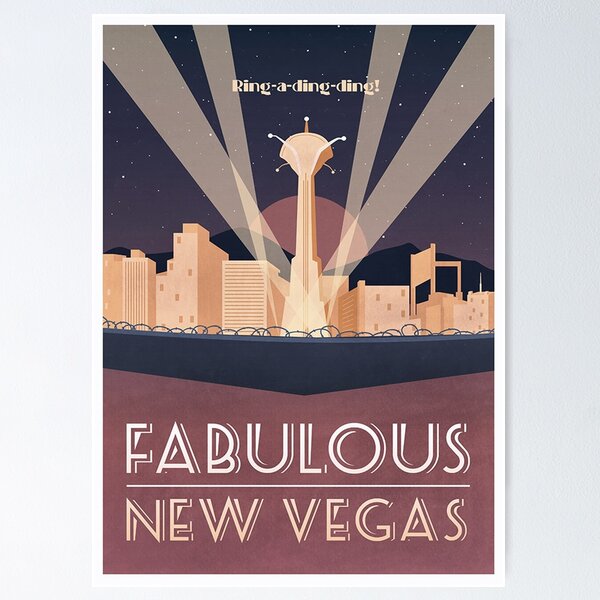 Fallout New Vegas Poster Video Game Posters Las Vegas Map 