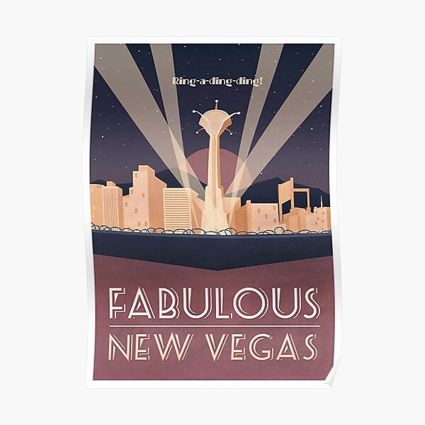 Fabulous New Vegas (Minimalistic) Poster