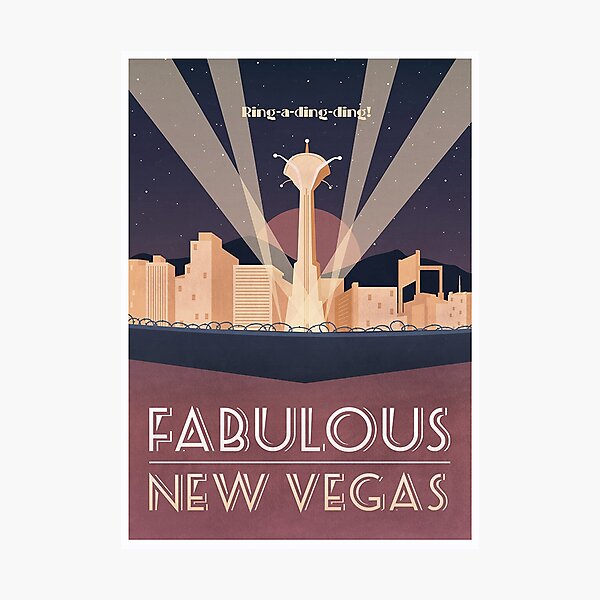 Fabulous New Vegas (Minimalistic) Photographic Print