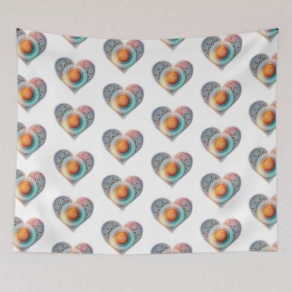 Item preview, Peaceful Light Mandala Heart designed and sold by Michell Rosenthal.