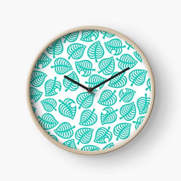 Nook Leaf White Clock
